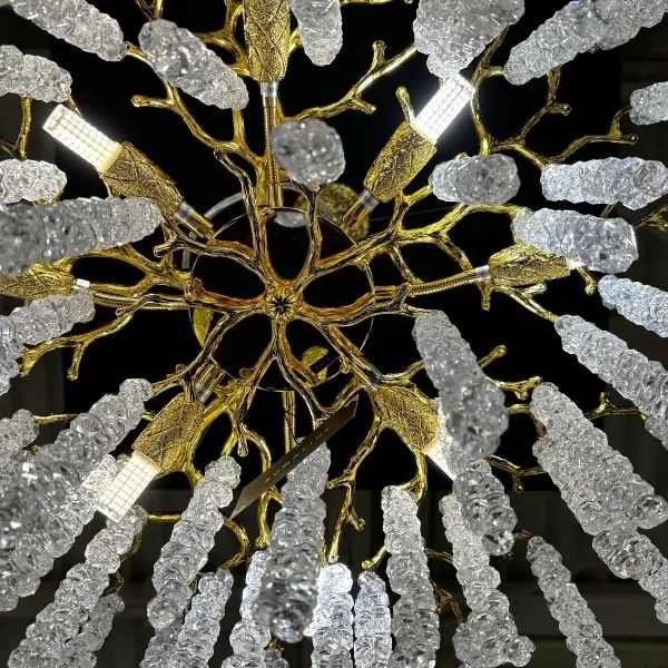 Zuma Line MD3720-1-EGN - Csillár zsinóron DIJON 8xG9/3,5W/230V arany