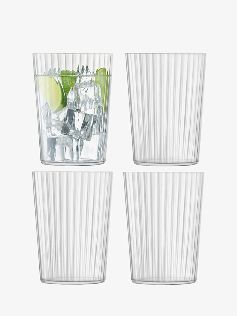 Gio Line üveg, 560 ml, átlátszó, 4 db-os készlet - LSA International
