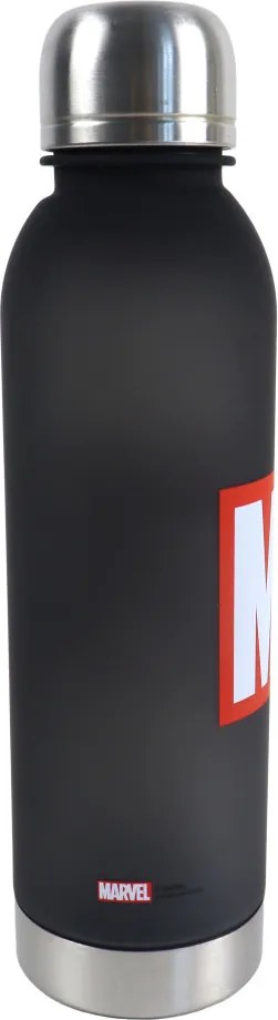 Marvel Black műanyag kulacs csavaros kupakkal 750 ml