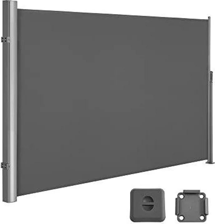Oldalsó Napellenző, Kihúzható, 160 x 350 cm, Antracit