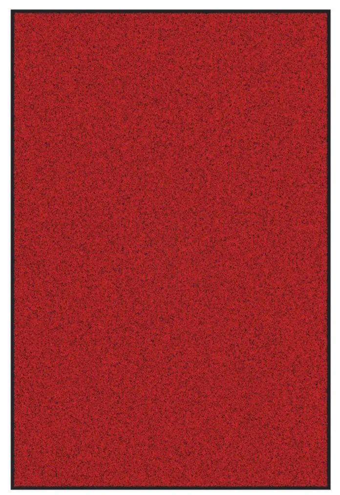 Ajtószőnyeg Piros és Fekete 120 x 180 cm Polipropilén és vinil