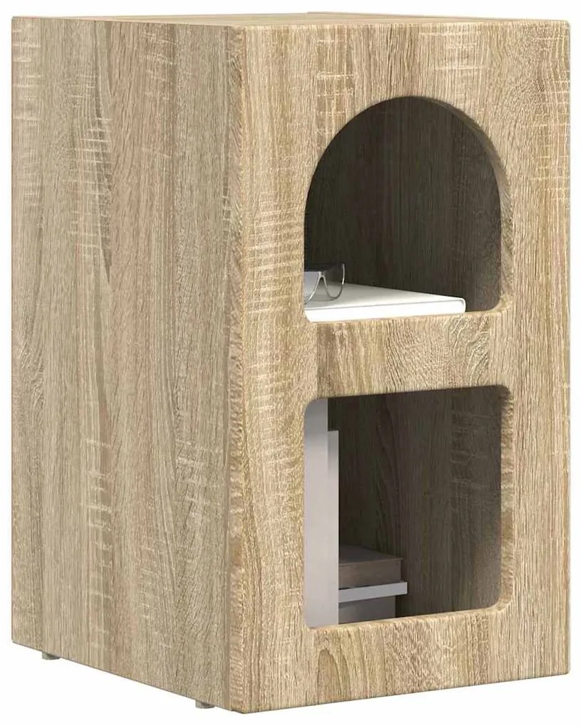 Éjjeli asztal Sonoma tölgy 29.5 x 35 x 50 cm Faanyag