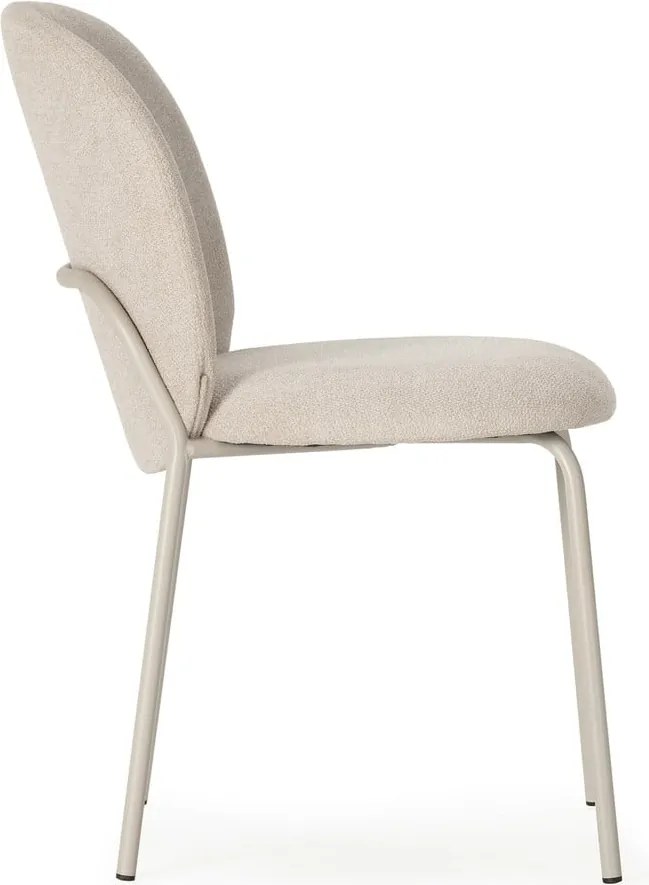 Krémszínű étkezőszék szett 4 db-os Daia – Marckeric