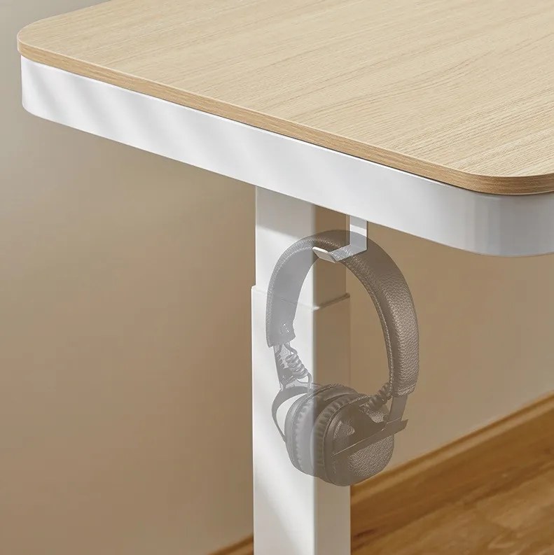 Logilink Elektromosan állítható magasságú asztal, vezeték nélküli töltés, 2x USB port