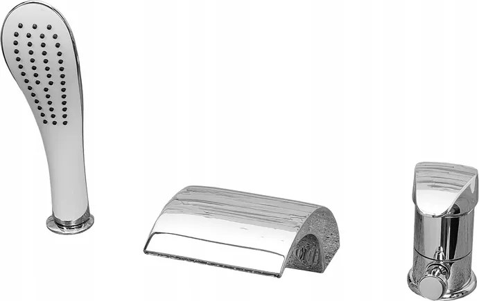 Kád Csaptelep Szett 3 Lyukú Kád Csaptelep Vízesés Csaptelep