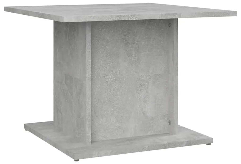 Betonszürke szerelt fa dohányzóasztal 55,5x55,5x40 cm