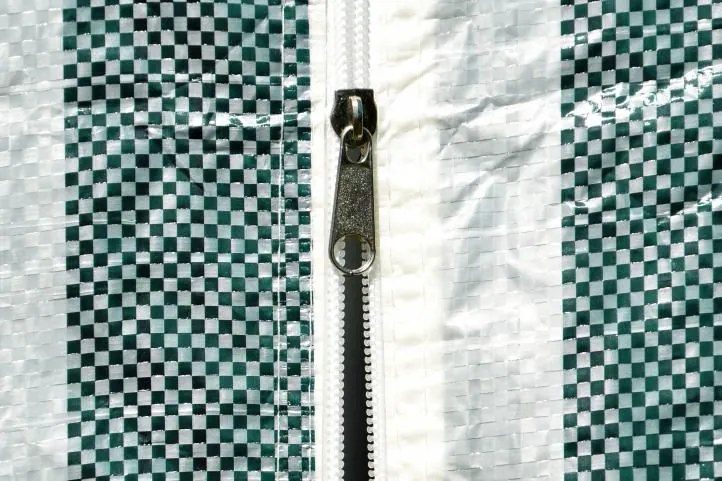 Kerti sátor ablakokkal és zárható falakkal 3×6 m zöld