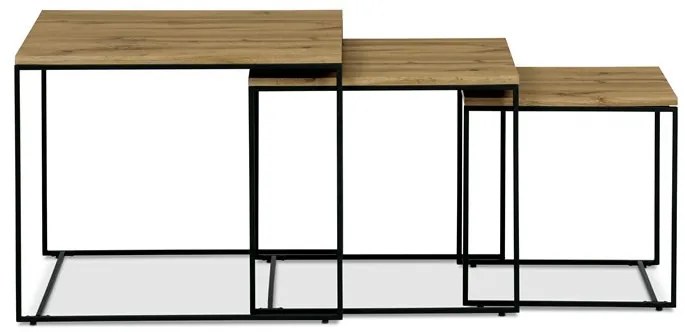 Dohányzóasztal 60×60 cm, MDF, Vad Tölgy. AF-3008 OAK