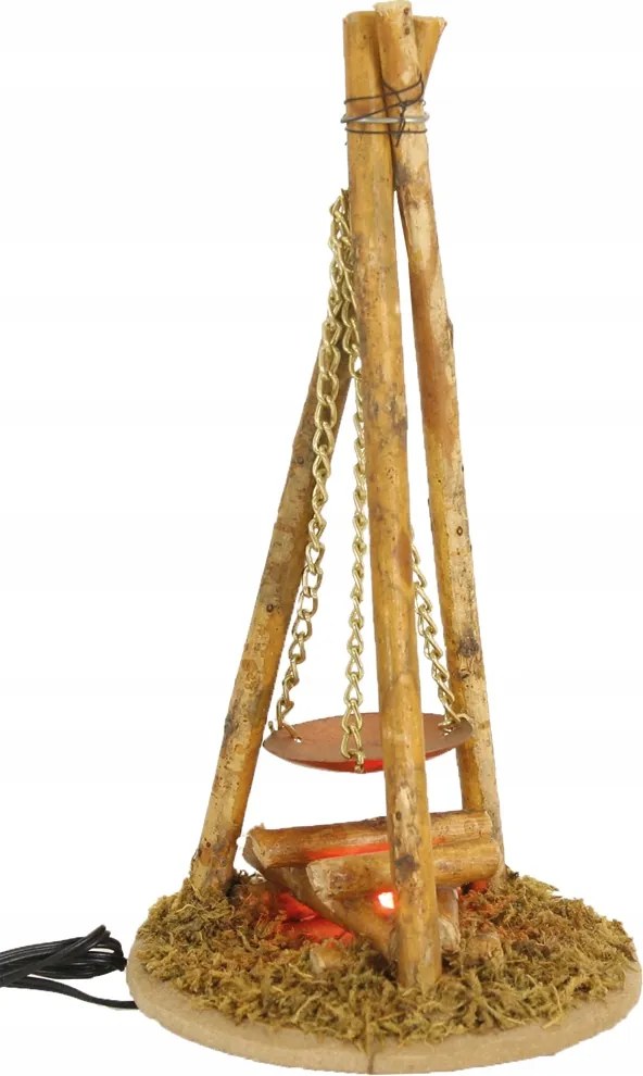 Tűzrakóhely világító tányérral 15cm magas 11-17cm-es fügéhez