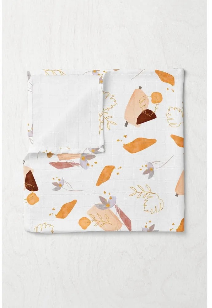 Fehér muszlin gyerek takaró 75x100 cm Boho – Mijolnir