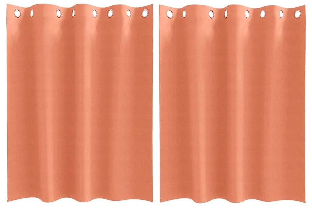 Függönyök függönyökkel 2 pcs Terrakotta 140x140cm Poliészter