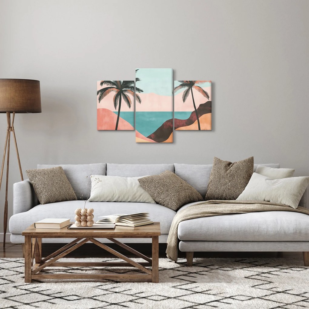 Kép - Pálmafák a tengernél (90x60 cm)