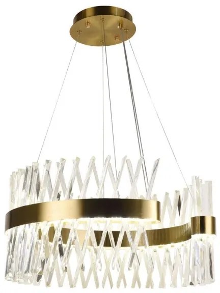 LED állítható fényerejű csillár kábellel LED/130W/230V 3000-6500K arany + DO