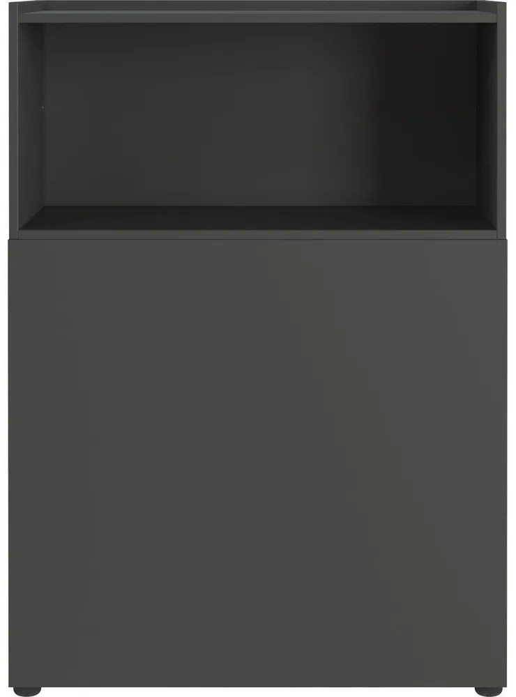 Antracitszürke könyvespolc 80x120 cm Mailand – Germania