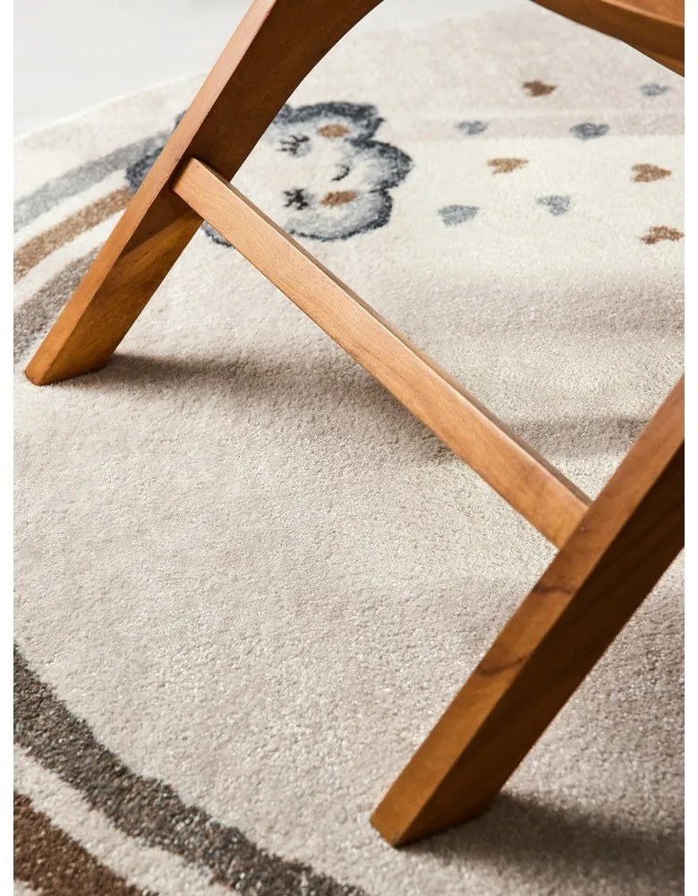 Krémszínű gyerek szőnyeg ø160 cm Walk like an Elephant Rainbow – Villeroy&Boch