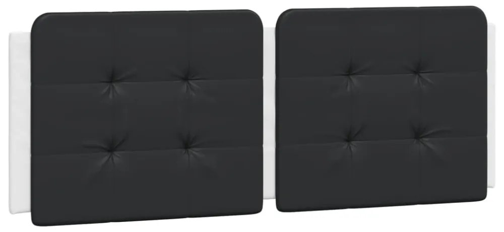 fehér és fekete ágykeret LED-ekkel matrac nélkül Zadar 140 x 190 cm