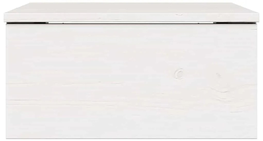 Éjjeli asztal fiókkal Fehér 37 x 35 x 18.5 cm Tömör fenyőfa