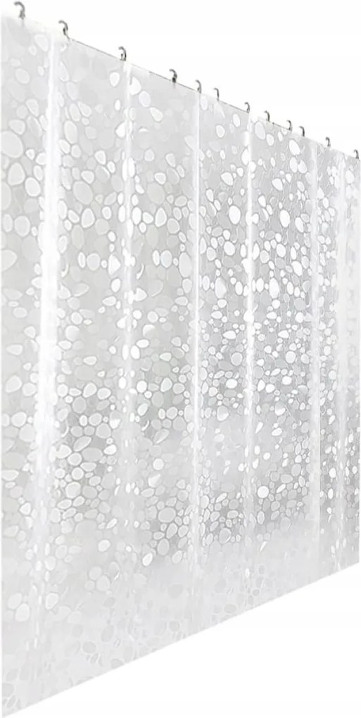 Fürdőszobai zuhanyfüggöny 180x200 cm-es kabinkádhoz