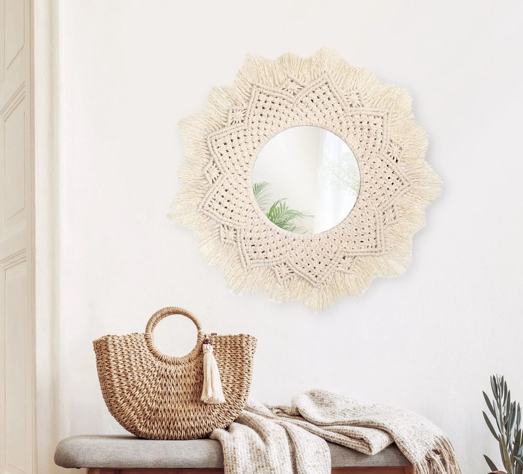 Boho fali tükör 60CM 322051