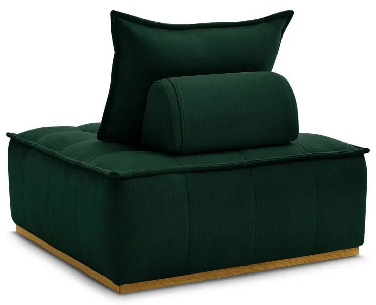 Sötétzöld zsenília fotel Elisa – Bobochic Paris