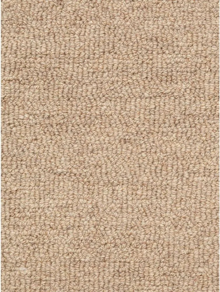 Natúr színű kézi szövésű gyapjú kerek szőnyeg ø 200 cm Puristic Knots – Elle Decoration