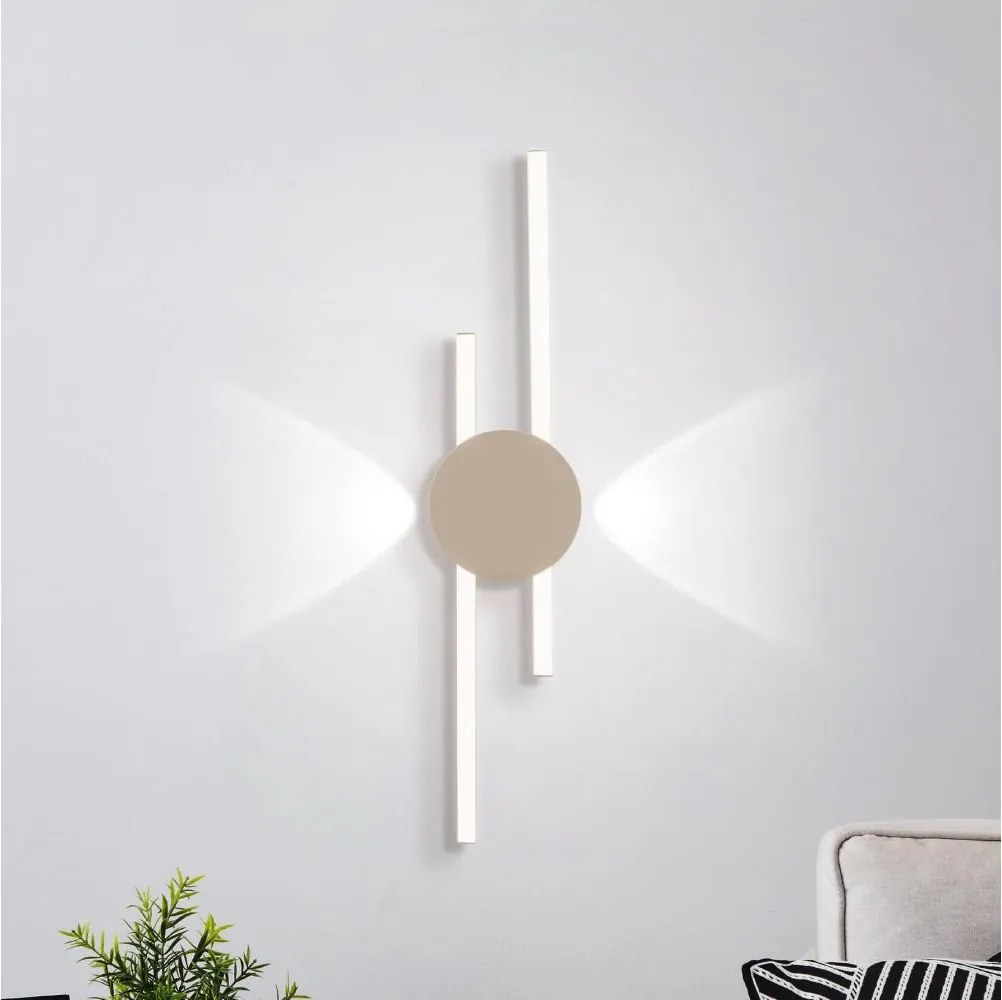 Eglo 902126 - VENTICELLO LED fali lámpa LED/20W/230V + LED/0,91W bézs