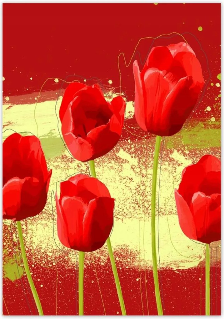 Poszterek 70x100 Piros pipacs