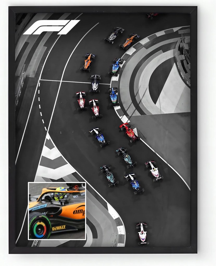 Poszter keretben Formula 1 20x30 cm Ajándék ötlet