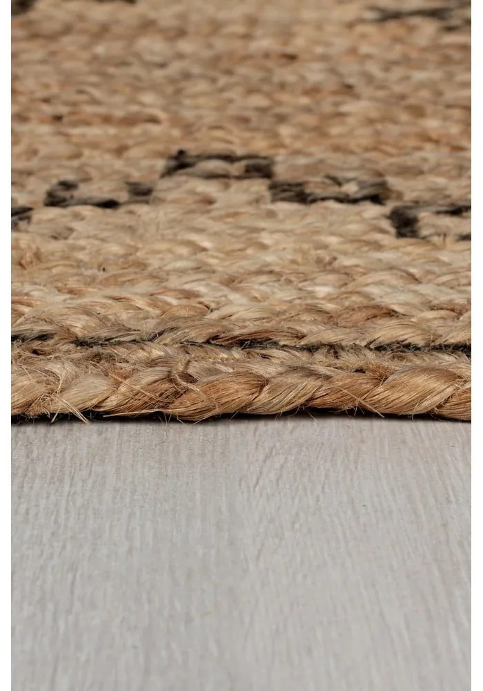 Natúr színű juta futószőnyeg 60x230 cm Rowen – Flair Rugs