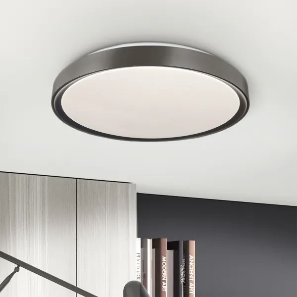 Brilagi-LED Dimmelhető FANCIA lámpatest LED/48W/230V 3000-6500K Ø 39 cm ezüst+távirányító