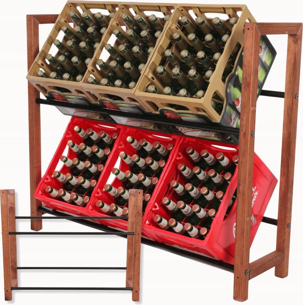 Italtartó állvány Sörszállító állvány Fém Öko Rudak