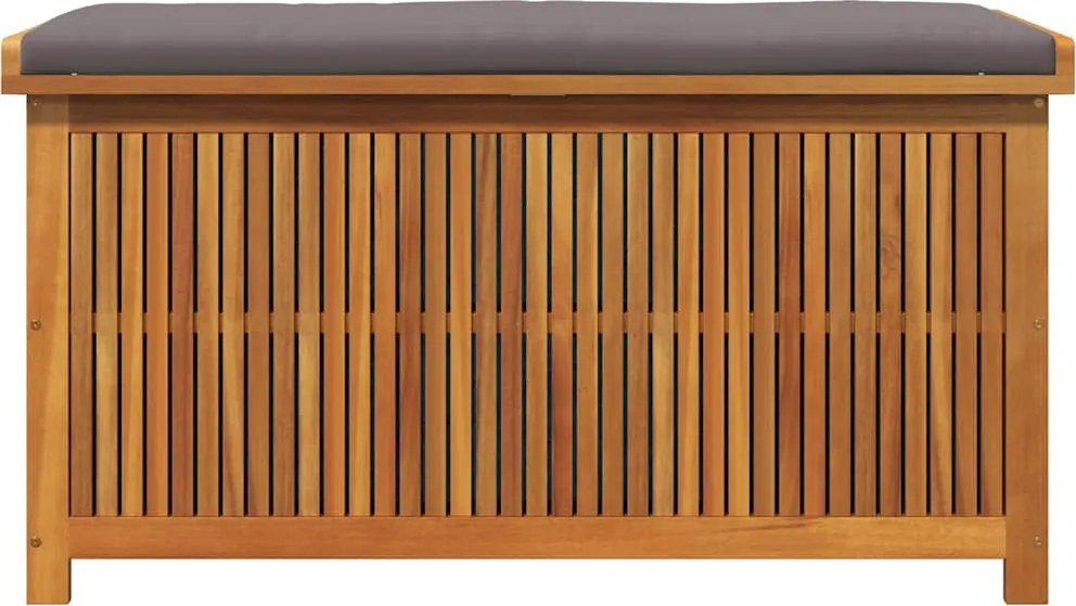 Tömör Akácfa Kültéri Párnatartó Láda 113X50X60,5 Cm