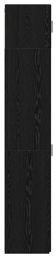 Slim tárolószekrény Fekete tölgy 30x42.5x225 cm Szerelt fa