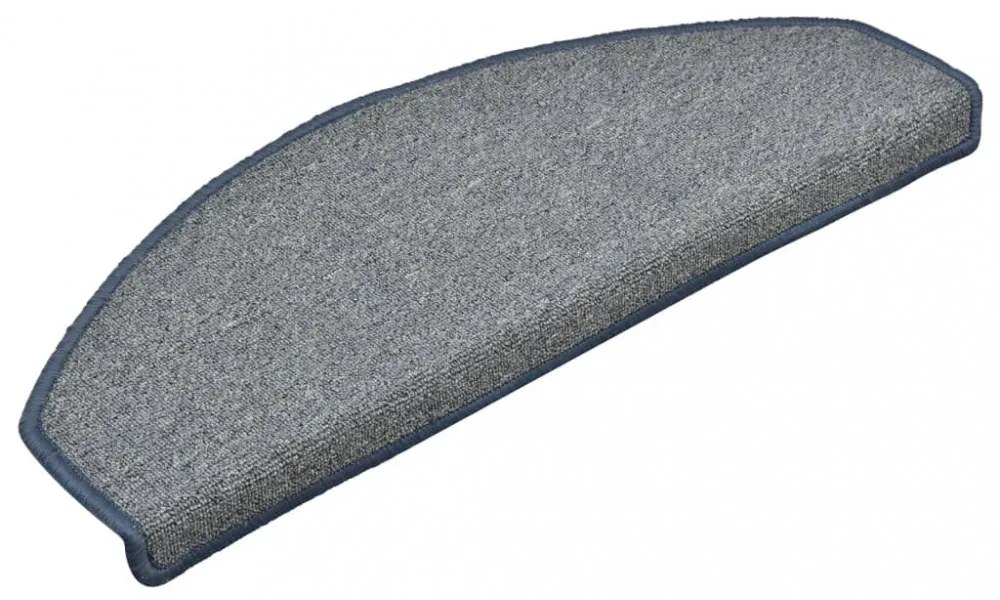 15 db világosszürke és kék lépcsőszőnyeg 65 x 24 x 4 cm