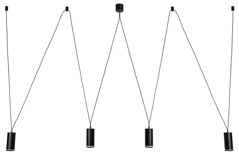 Rabalux Rabalux 73038 - Csillár zsinóron SENOBIA 4xGU10/5W/230V pók RL73038