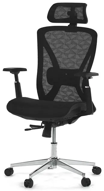 Fekete Hálós Irodai Szék, Szinkron Mechanikával. BK – KA-S258