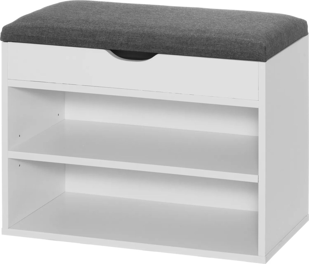 Mdf Pad Cipőtárolóval 30 X 60 X 47 CM Előszobába