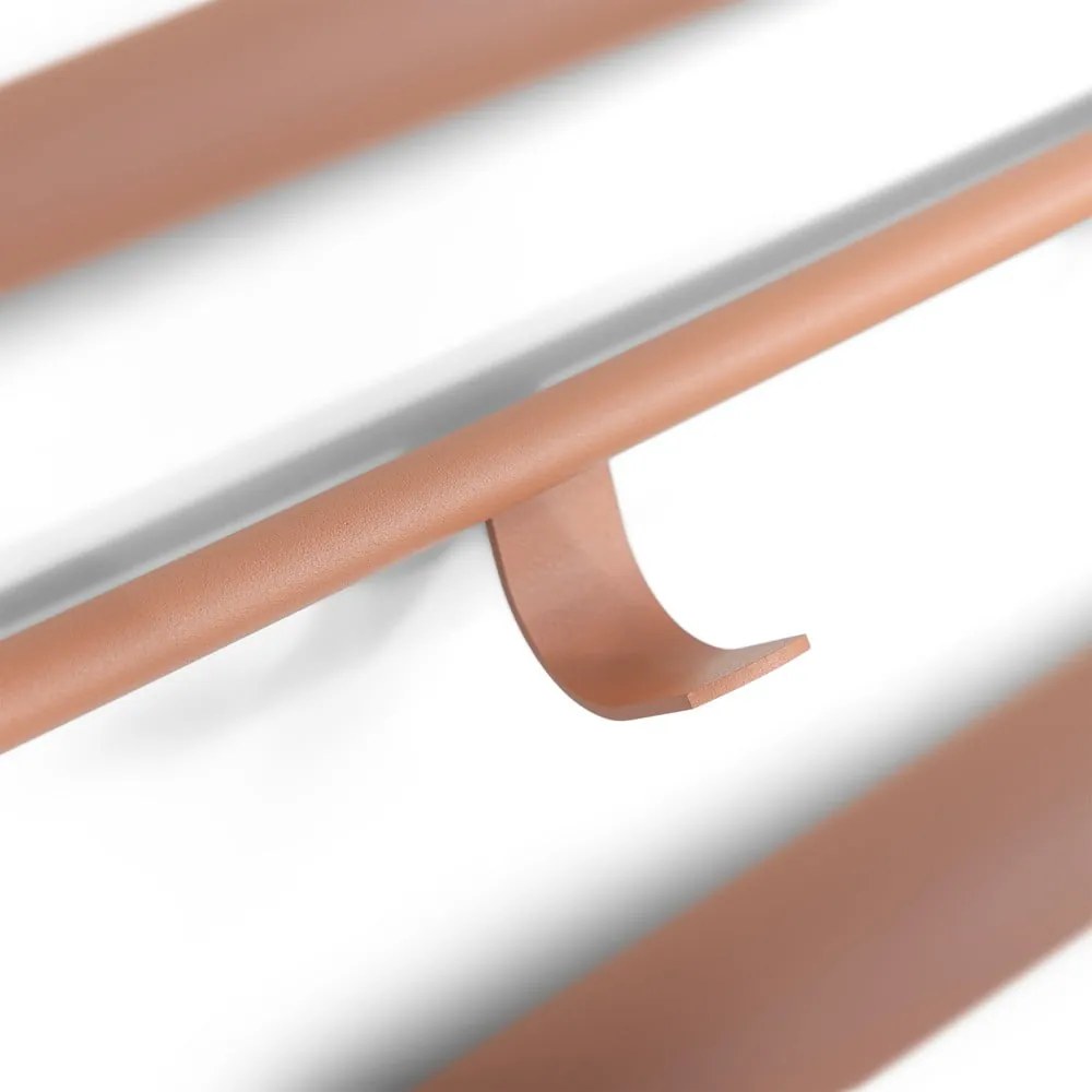 Lazacszínű fém fali fogas polccal 100 cm Rex – Spinder Design