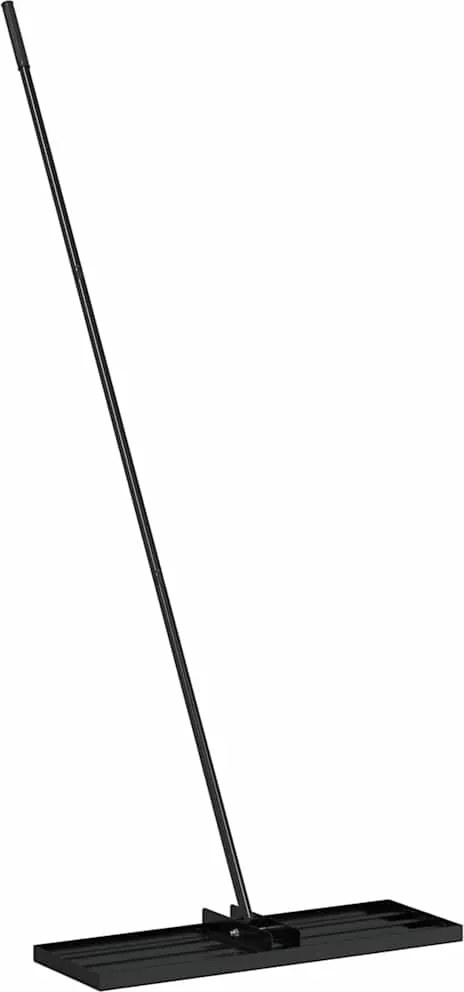 vidaXL Kert Rake Fekete 75 x 25 x 200 cm Porszórt acél