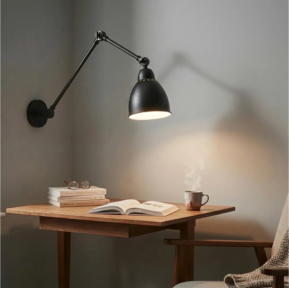 Brilagi - Fali lámpa QUILL 1xE27/40W/230V 83 cm fekete