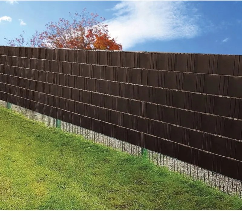 Erkély kerítésszalag 19cm 35m barna