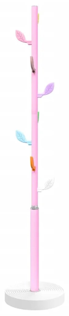 rózsaszínű porszórt vas ruhafogas 172 cm