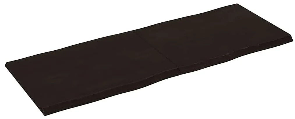 sötétbarna kezelt tömör asztallap 160x60x(2-4) cm
