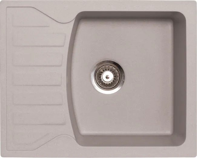 Quadro M Metalac 144116 Gránit Mosogatótálca - Extra mély, Csepegtetőtálcás, Szürke