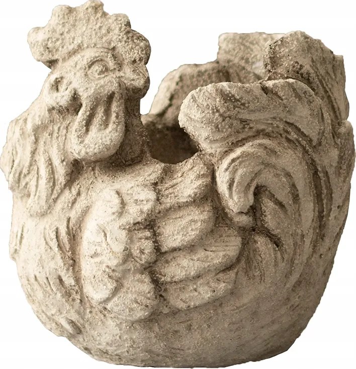 Kakas Virágtartó beton szürke 14cm magas