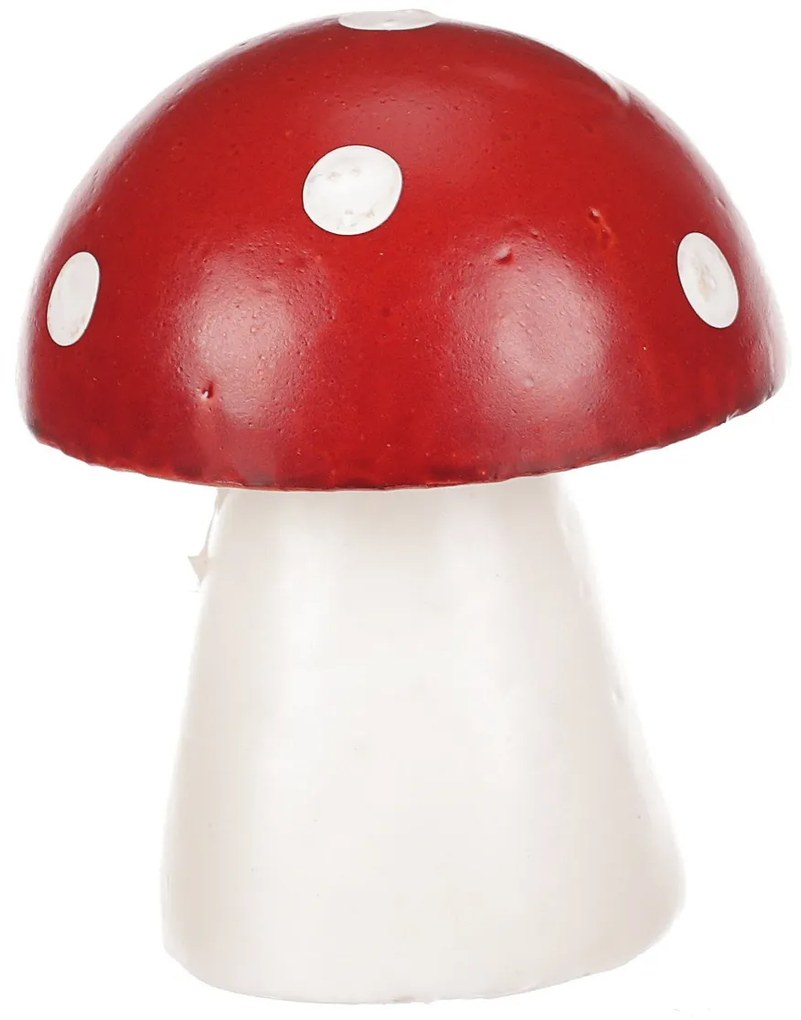 Kis légyölő galóca gomba, műanyag, magasság 8 cm, 8 cm