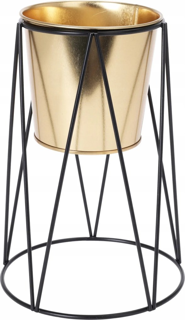 Dekoratív virágtartó állványon