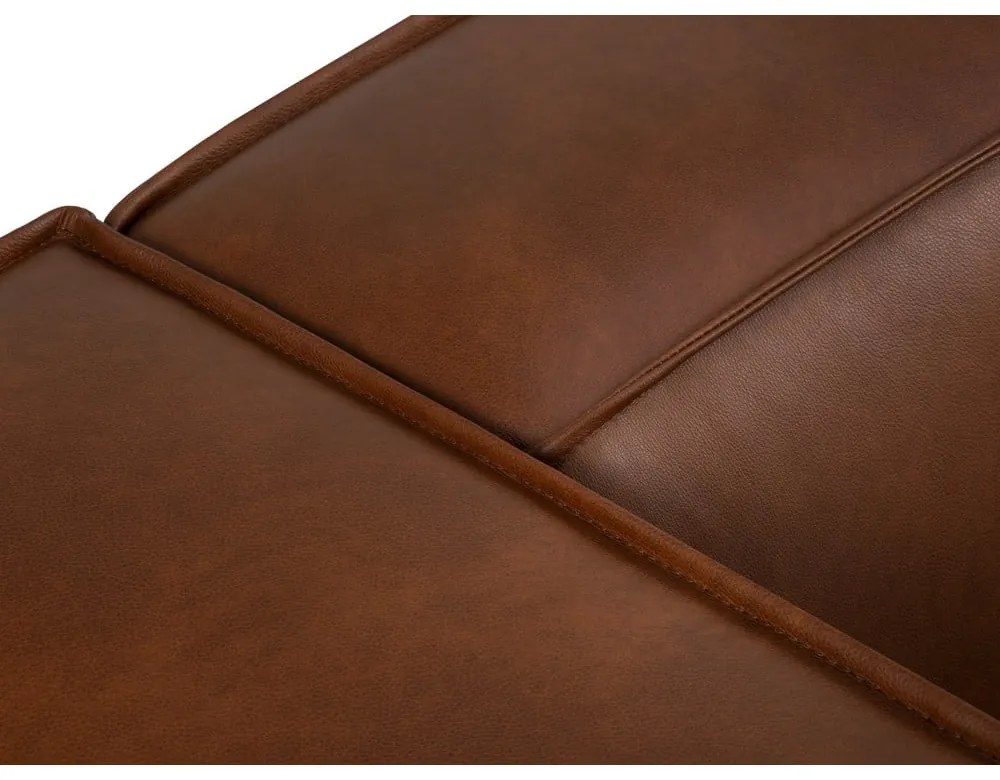 Konyakbarna bőr sarokkanapé ("U" alakú) Madame – Windsor & Co Sofas