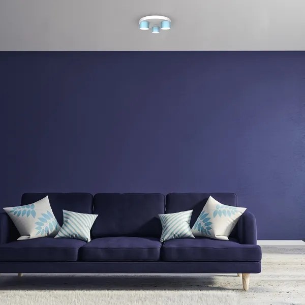 Mennyezeti lámpa DIXIE 3xGX53/11W/230V kék