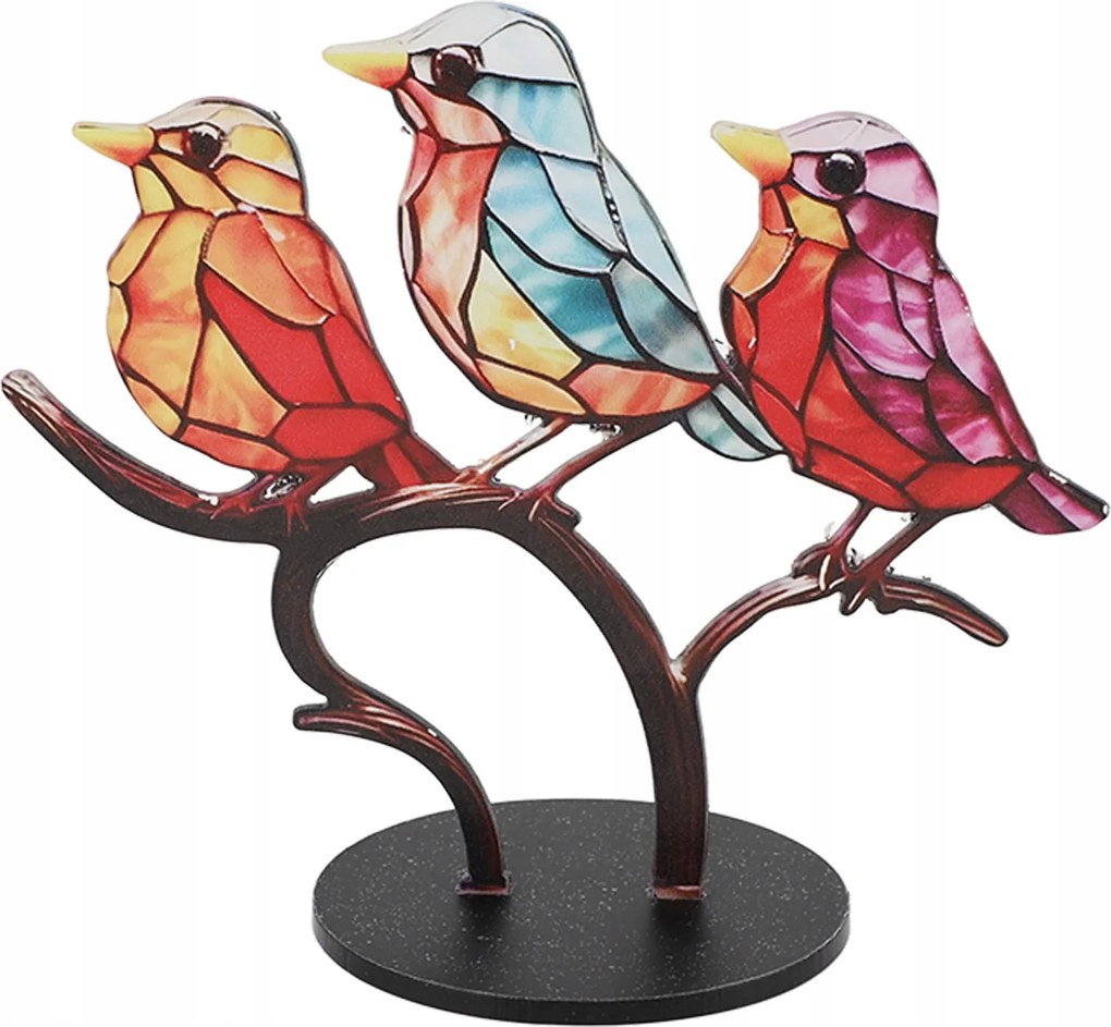 Kerti Figura Szett 3 Db Dekoratív Madárka Dekoráció Kerti Dekoráció